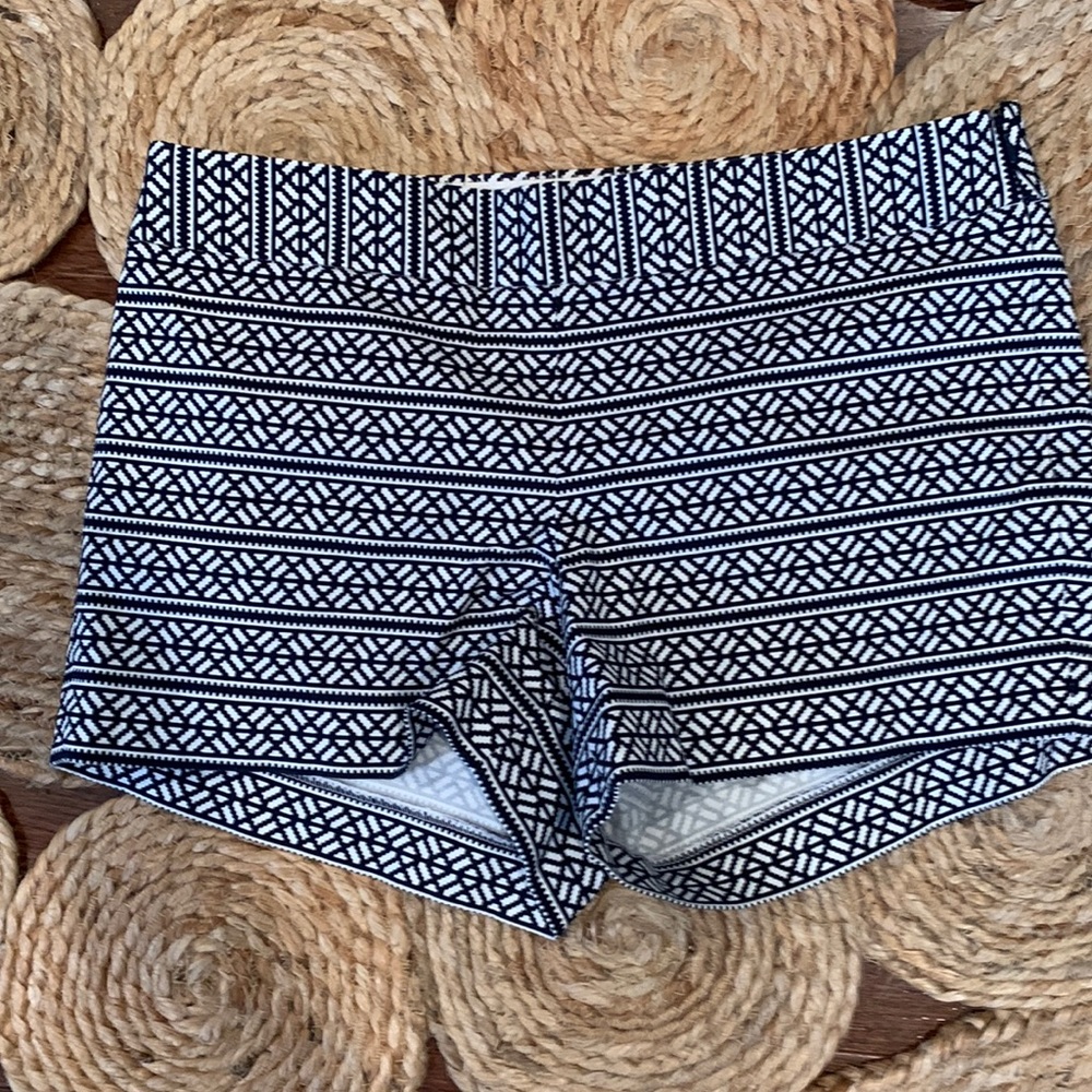 New without Tags J.Crew Navy White Shorts